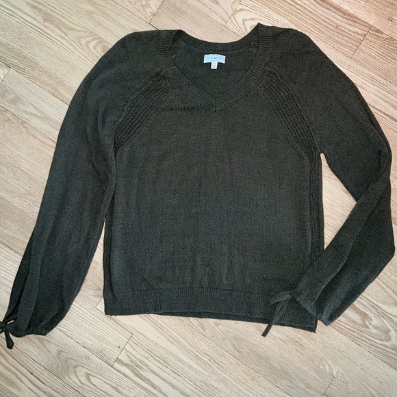Lucky Brand Sweaters - Lucky Brand Dark Green Knit Sweater Top Large